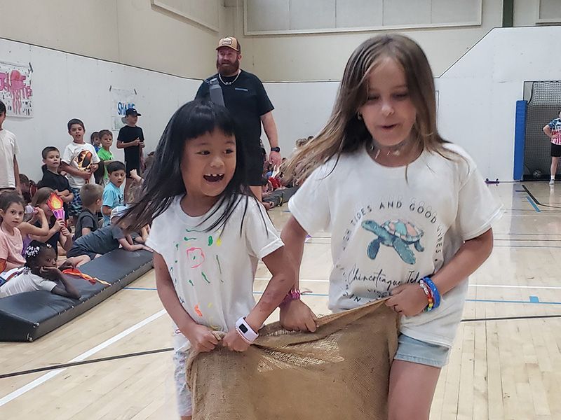 Children doing activities in HAC Camp