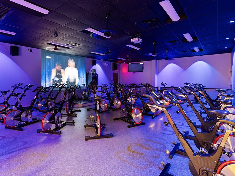 HAC Exercise bikes in cycling studio