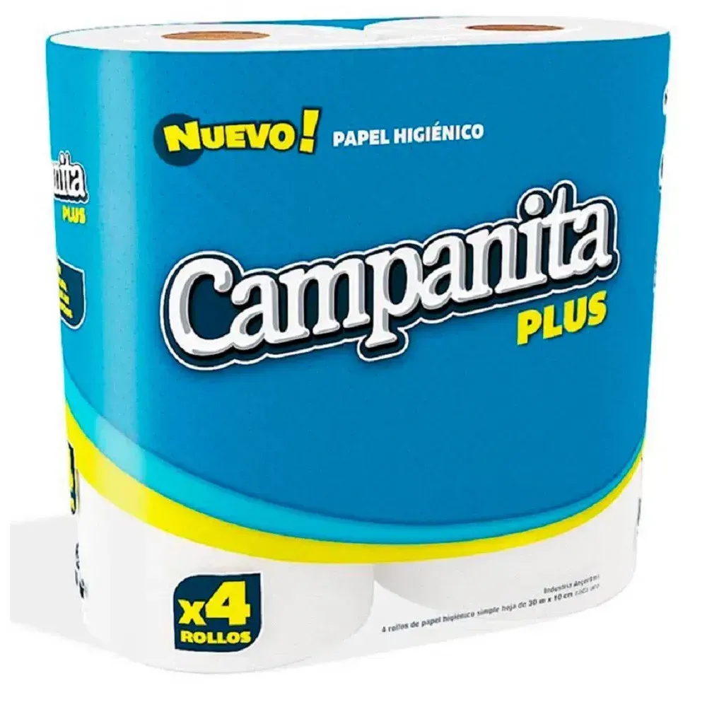 PAPEL HIGIENICO CAMPANITA PLUS