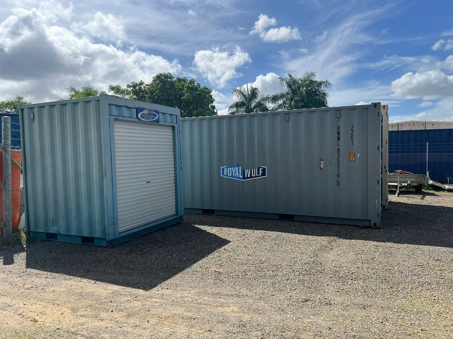Two Corrugated Metal Shipping Containers  — Rockhampton Container Sales in Kawana, QLD