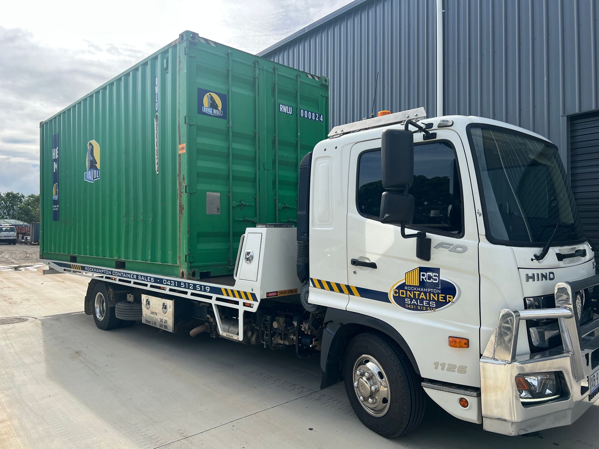 Empty, White Shipping Container Interior With Corrugated Walls and Dark Floor  — Rockhampton Container Sales in Kawana, QLD