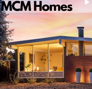 MCM home with big windows