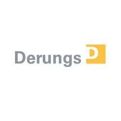 Es ist ein Logo für eine Firma namens Derungs P.