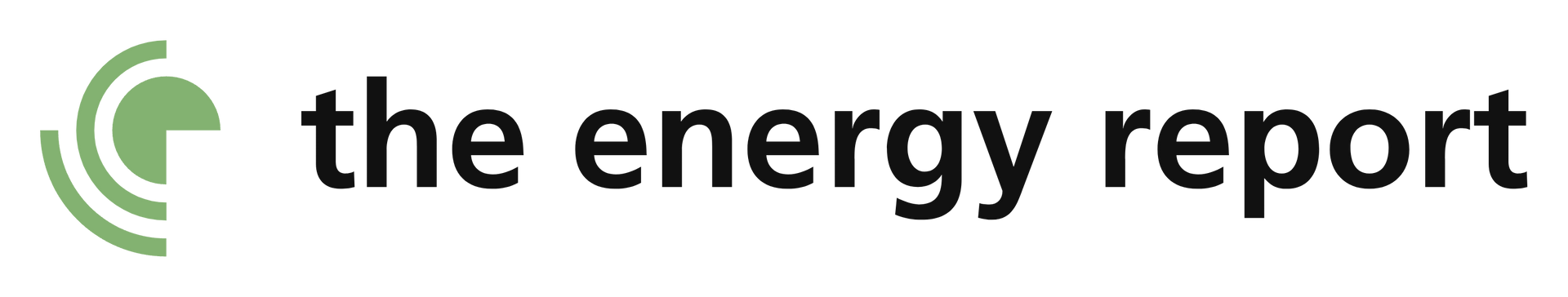 Logo: Black curved shape with 