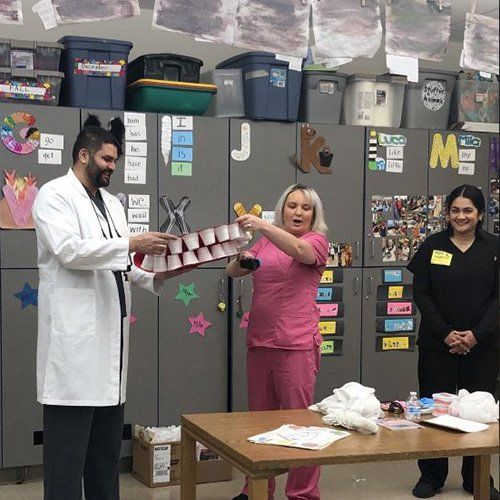 Dr Gagan Sandhu school visit 1