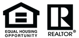 Equal Housing Opportunity and REALTOR logos in black and white