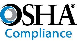 A logo for osha compliance is shown on a white background.