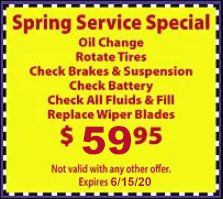 Spring Service Special Coupon