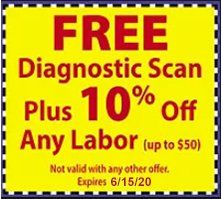 Free Diagnostic Scan Coupon