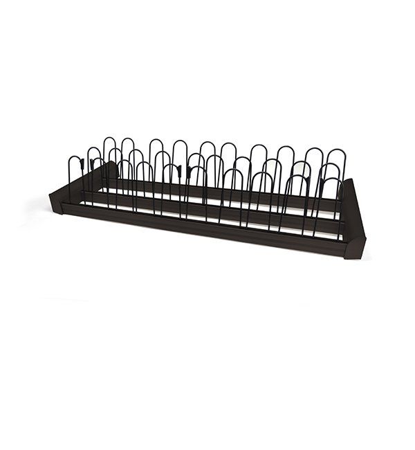 Matte Black Color Option For Shoe Organizer