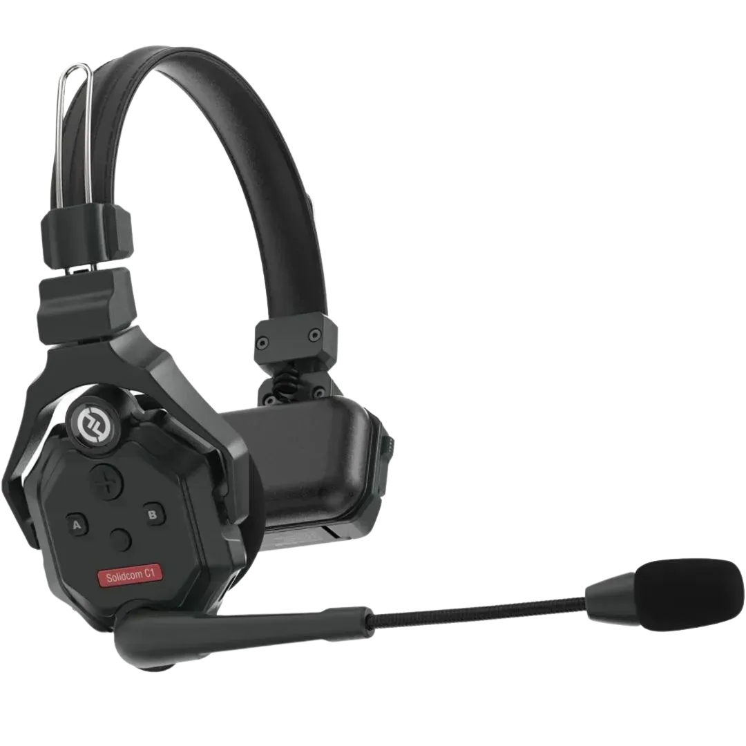 Un par de auriculares con un micrófono conectado a ellos.