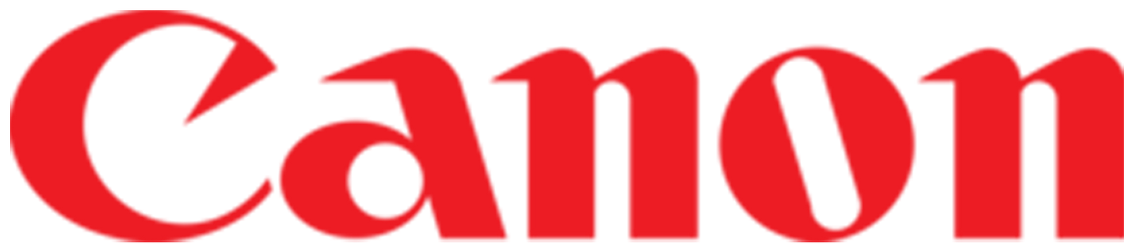 Un logotipo de Canon rojo sobre un fondo blanco