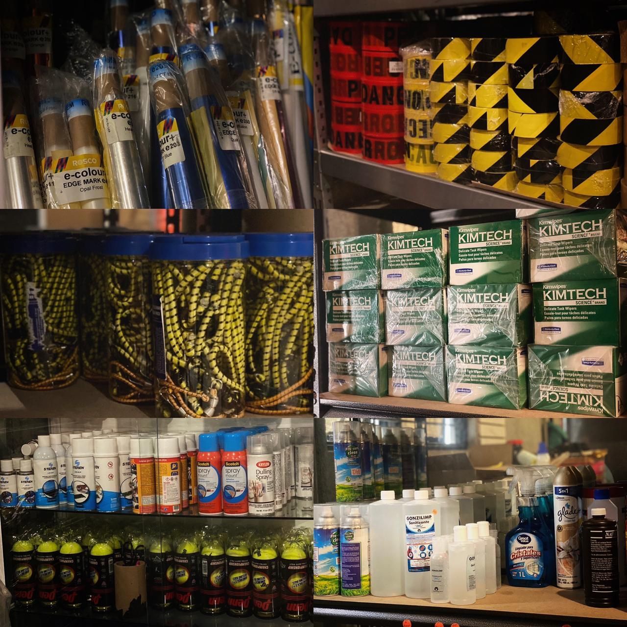 Un estante de una tienda lleno de una variedad de productos de limpieza, incluido whisky escocés.