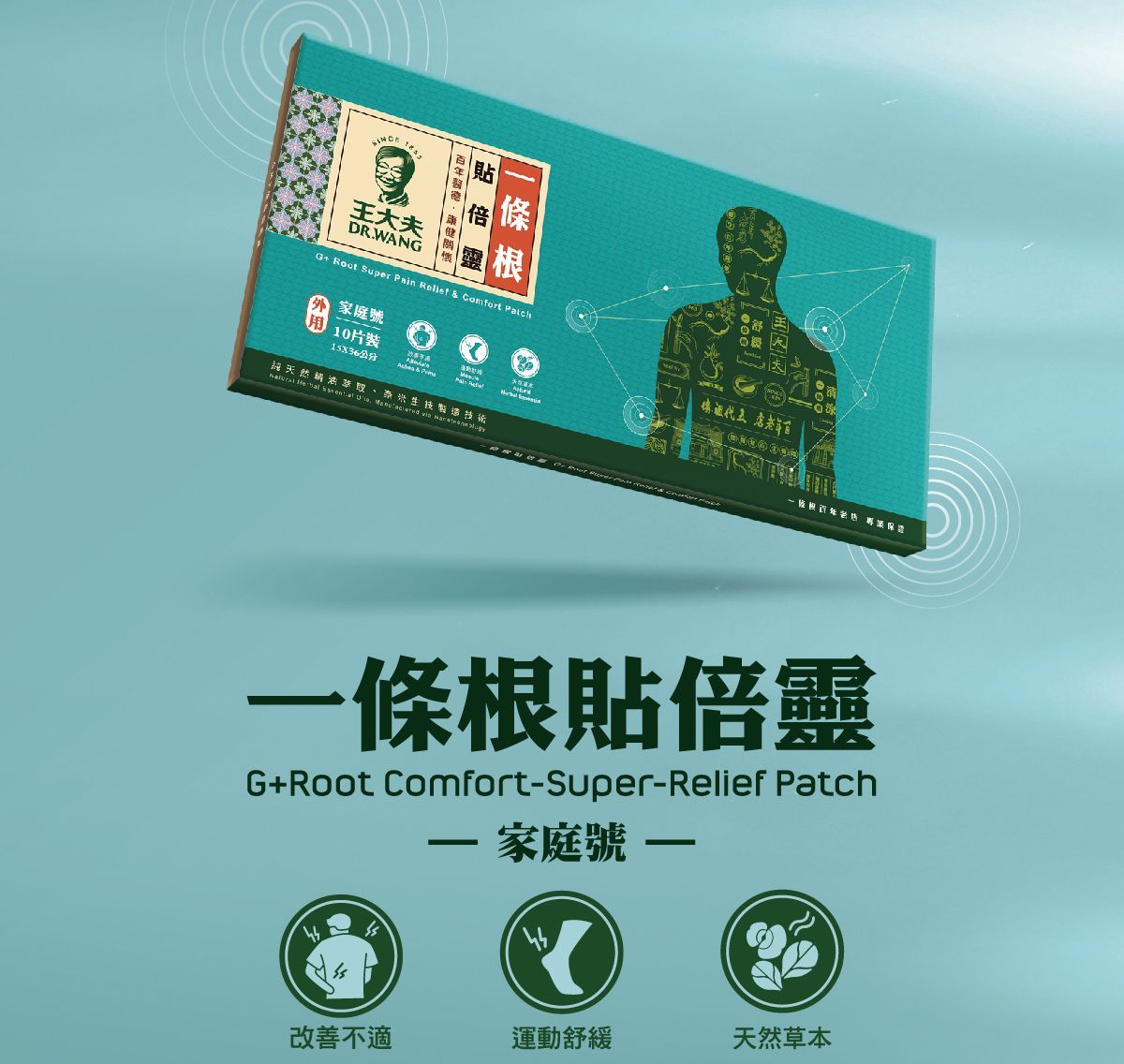 【一條根貼倍靈貼布(家庭號) & 一條根噴倍靈 】暢銷組合