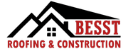 Logo with black roof outline, red "BESST", and "ROOFING & CONSTRUCTION" text.