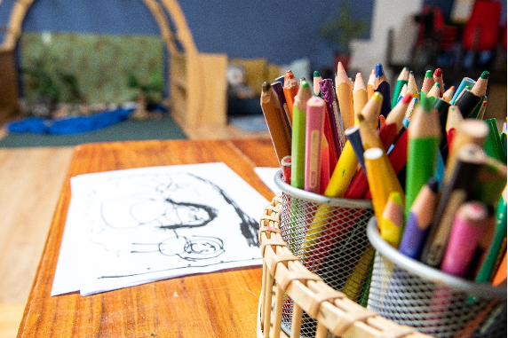 Colouring pencils and children's drawing — Registration In Lavington, NSW