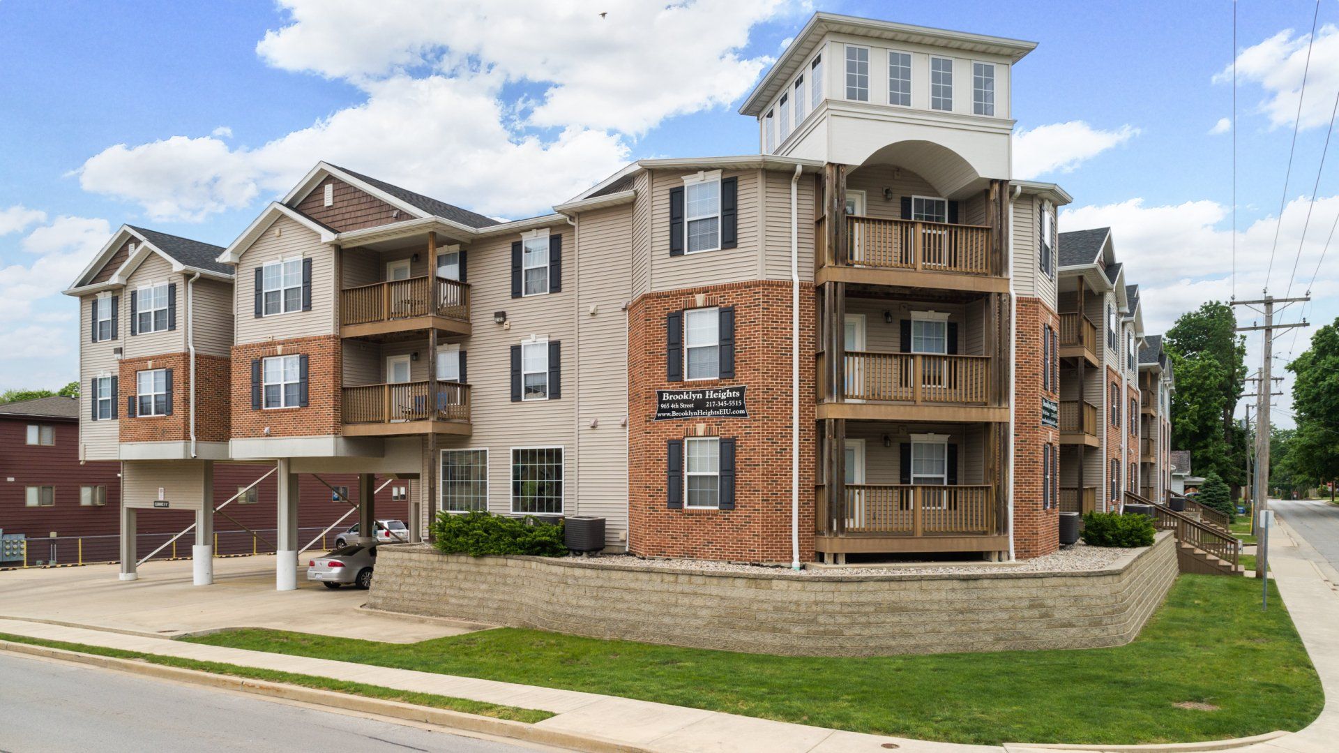 Exterior Brooklyn, Melrose, and Millennium Apartments building