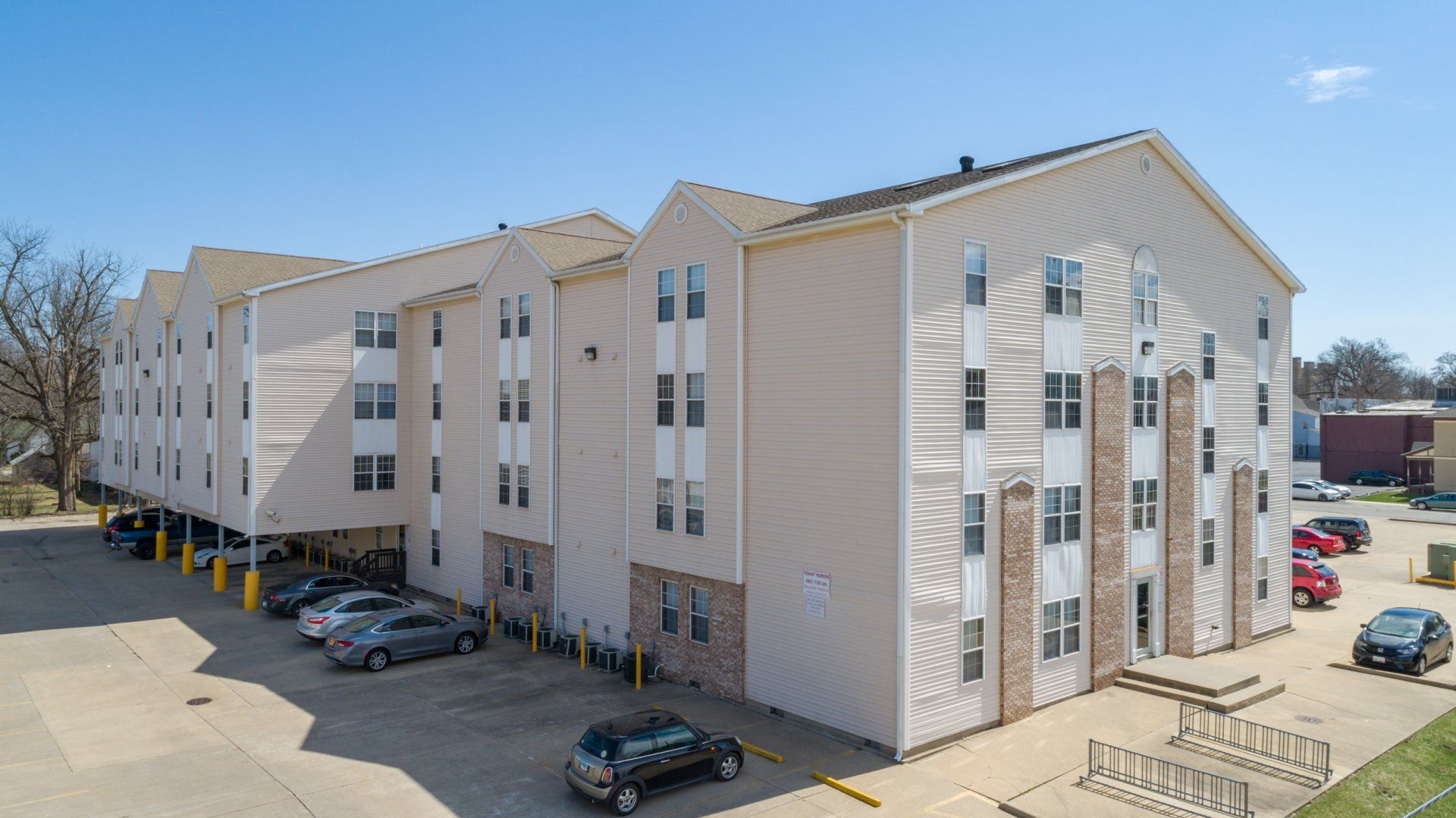 Exterior Brooklyn, Melrose, and Millennium Apartments building