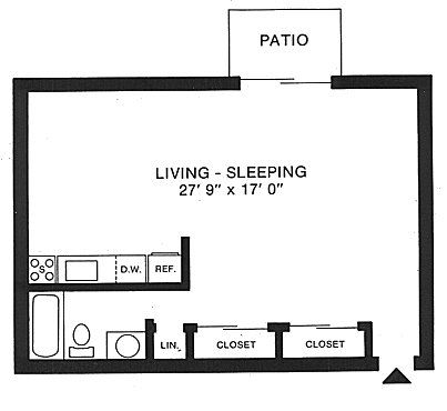 Floor Plan: Large Studio