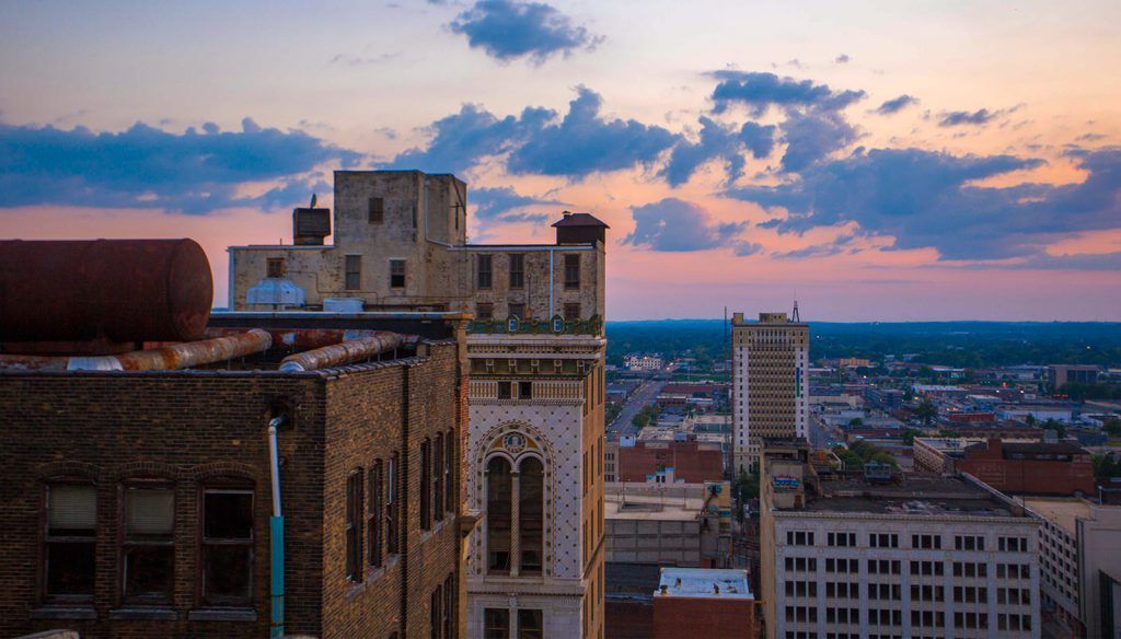 downtown northside sunset
