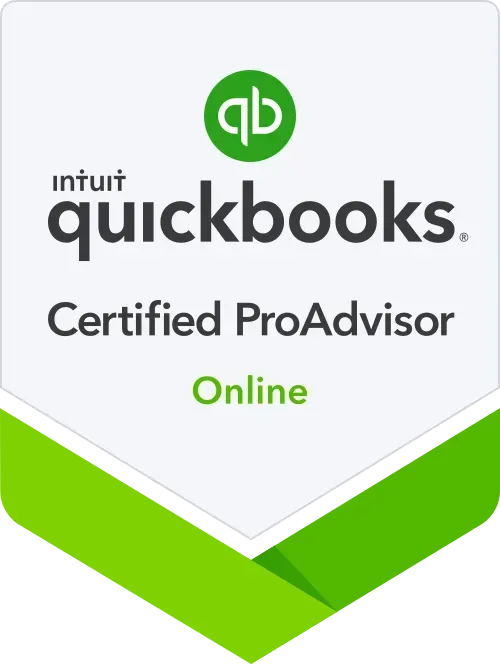 A badge that says quickbooks certified proadvisor online