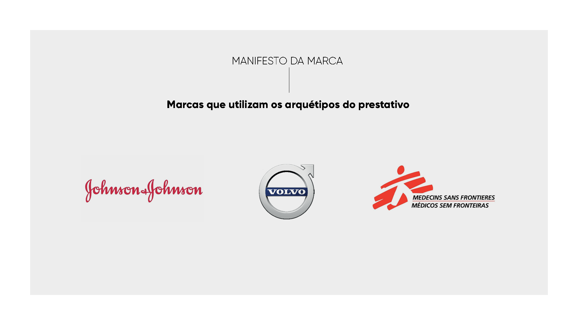Um logotipo da johnson & johnson, volvo e msf em um fundo branco.