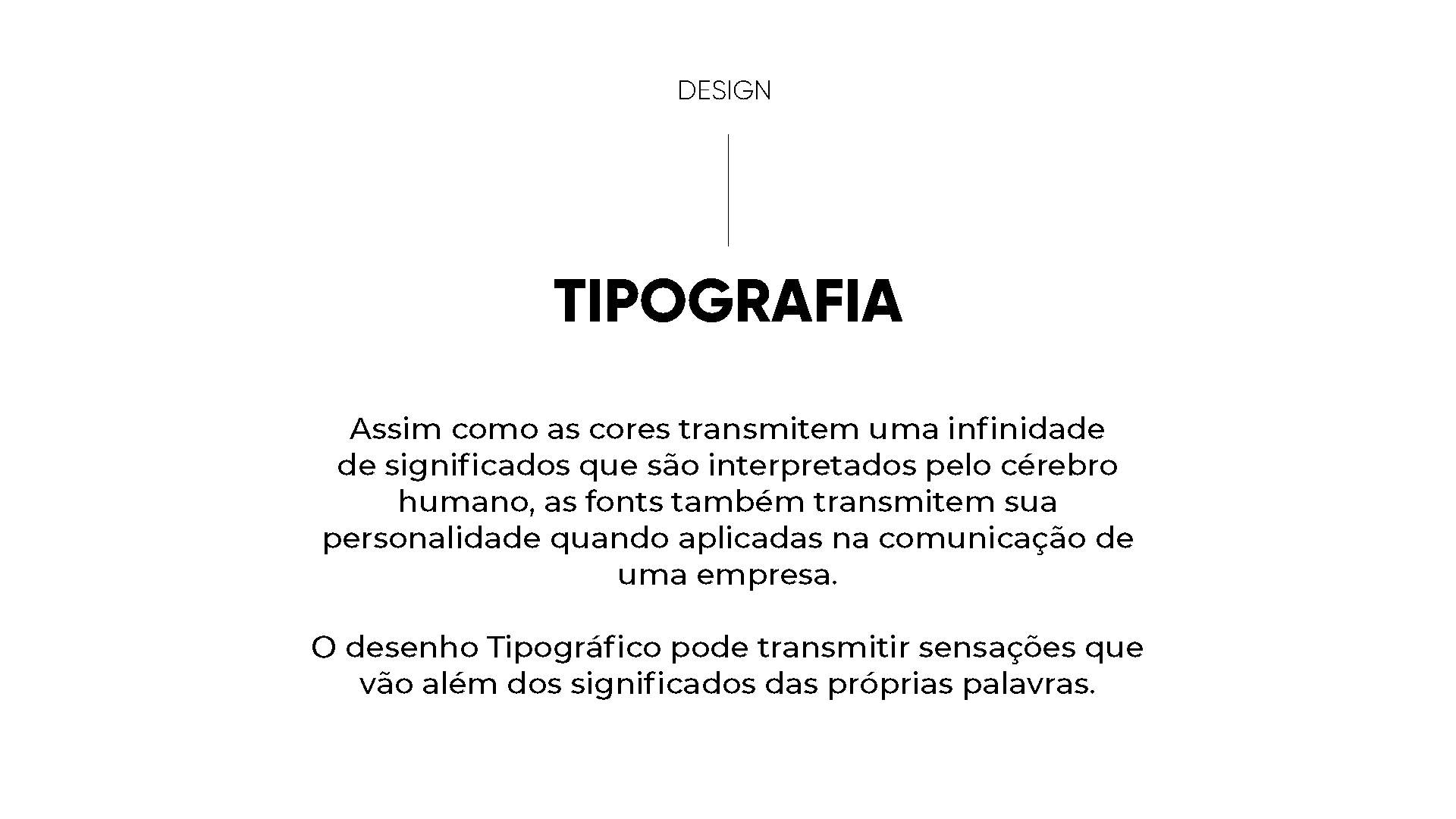 Uma página em preto e branco com a palavra tipografia nela.