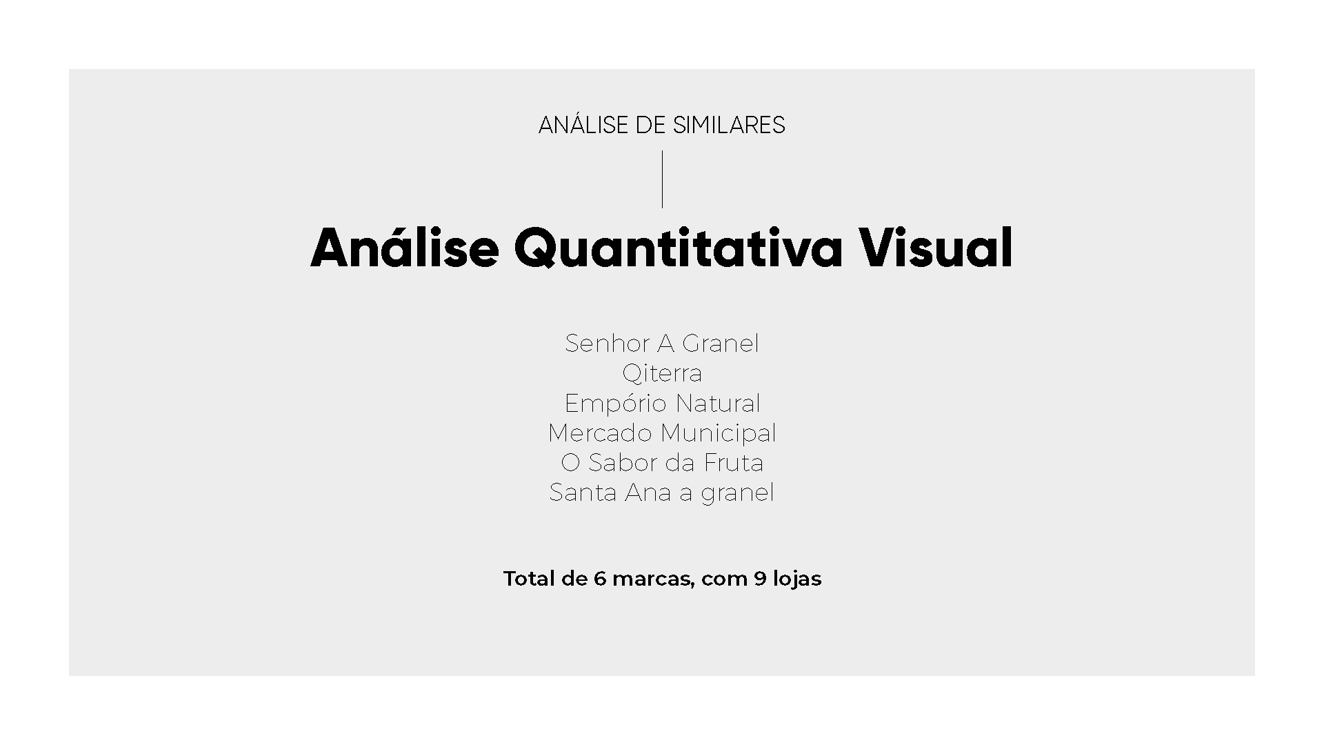 Um fundo branco com as palavras análise quantitativa visual nele