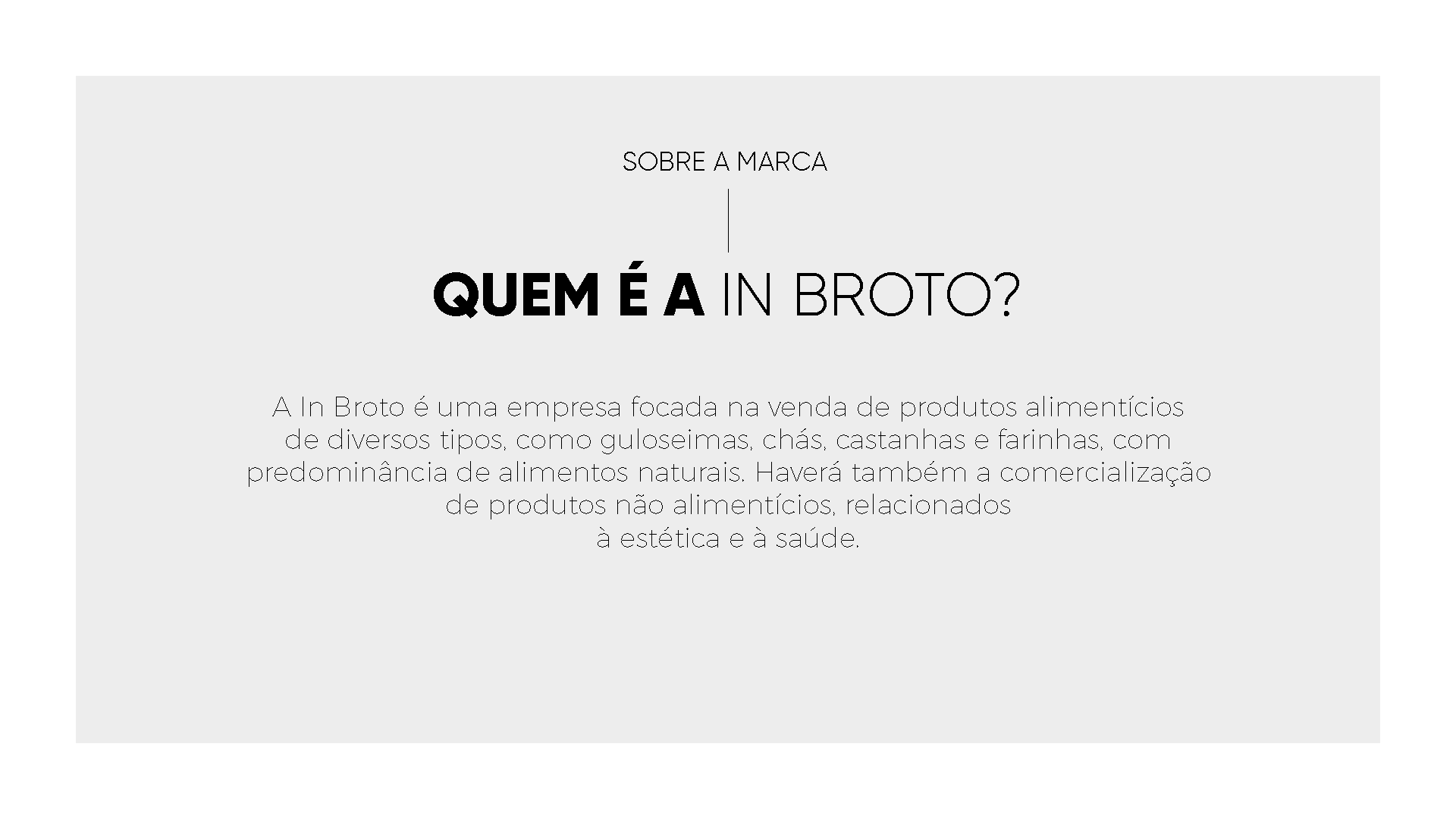 Um fundo branco com um texto preto que diz quem ea in broto?
