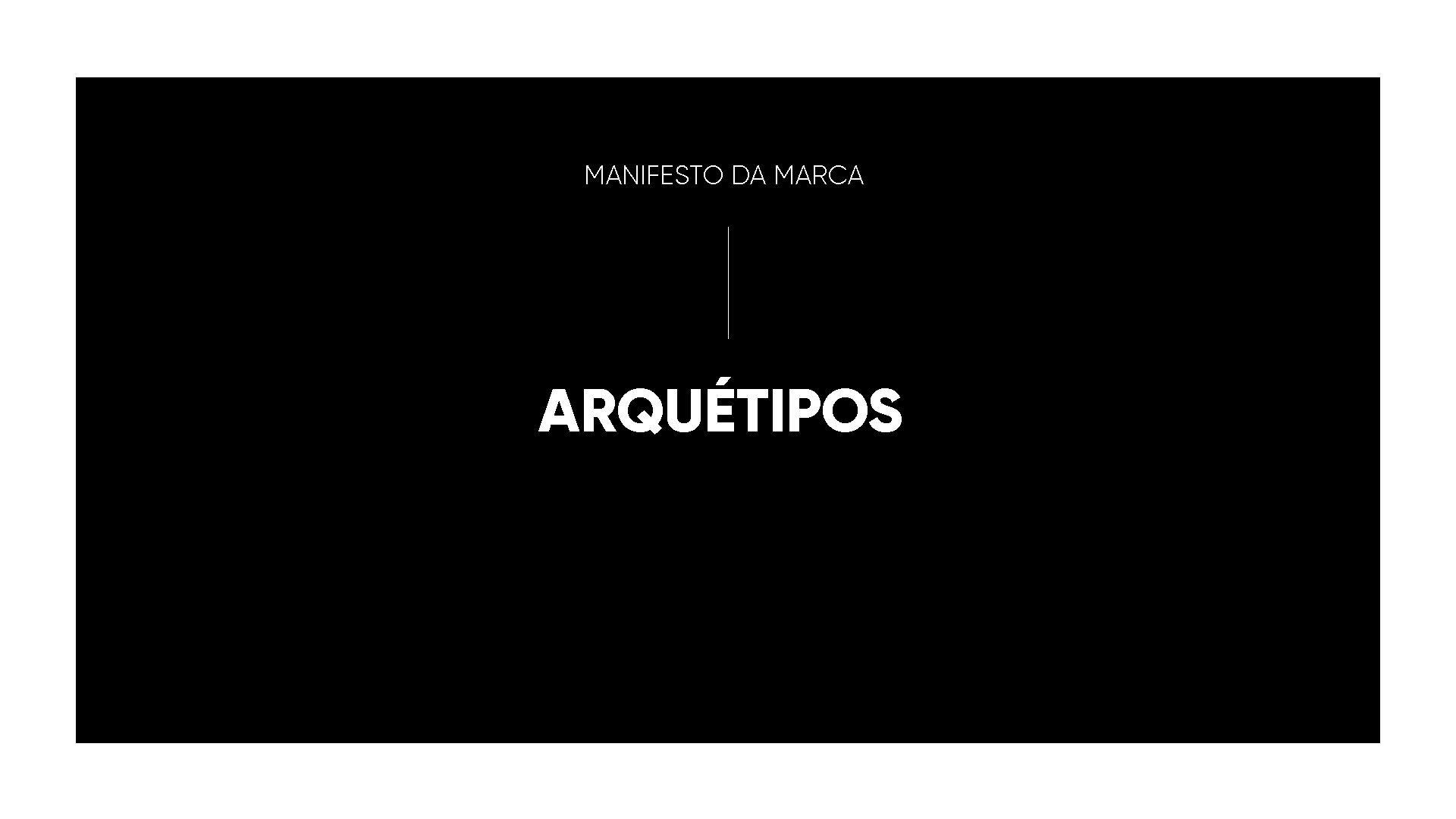 A palavra arquetipos está em um fundo preto.