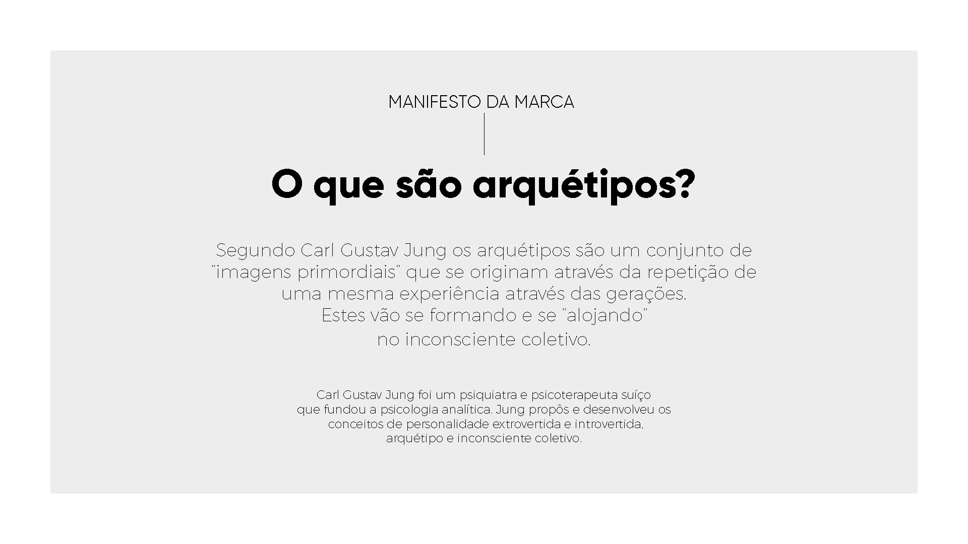 A white background with a black text that says o que são arquetipos ?