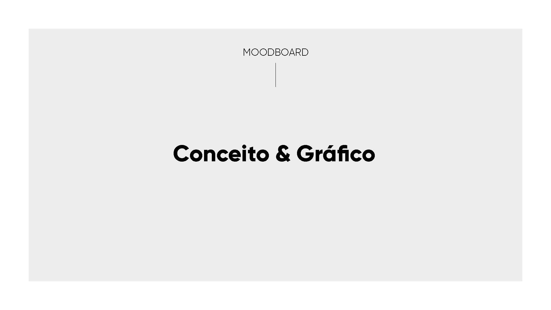 Um fundo branco com as palavras conceito & grafico nele.