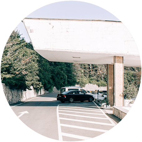 Car Parking With White Lines