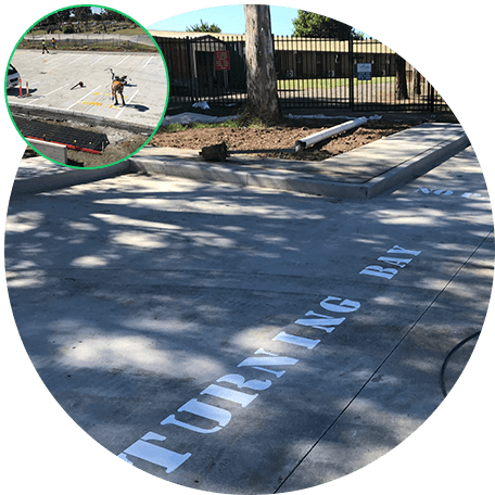 Text On A Road Color White