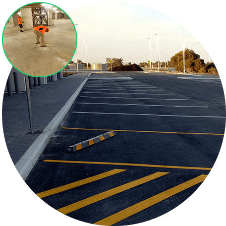 Diagonal Yellow Car Parking