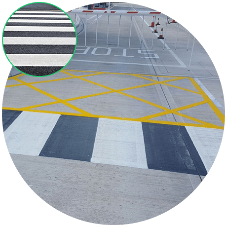 Line Markings Crossing And Stop