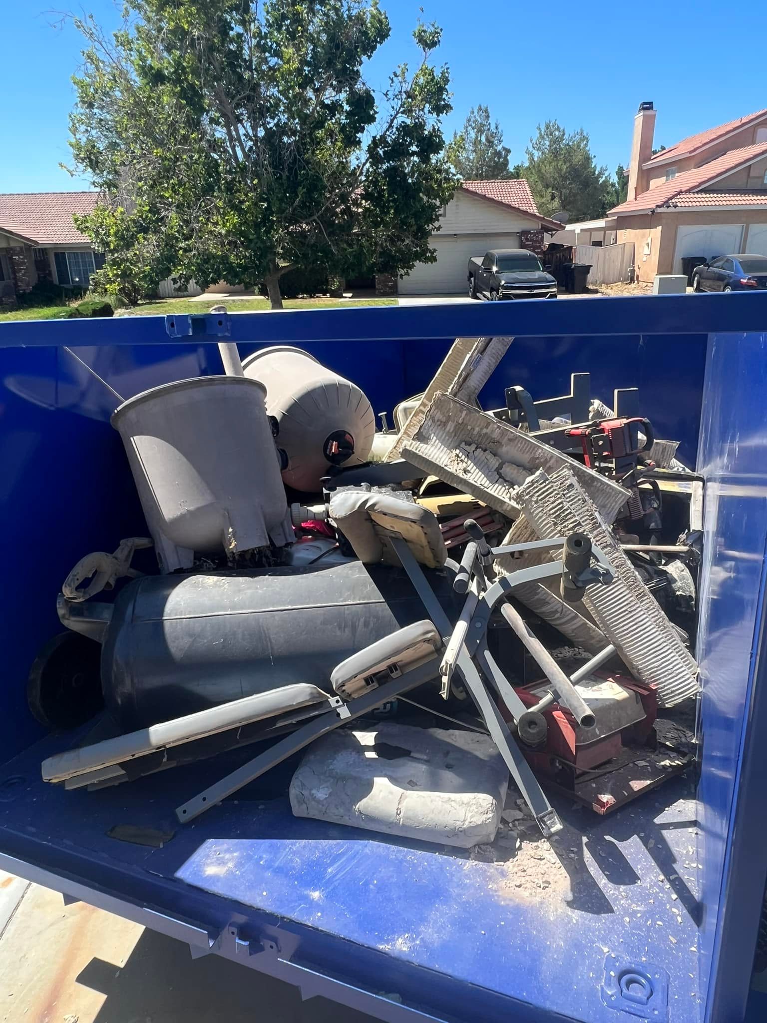 driveway-safe dumpster trailer rentals in Apple Valley, CA