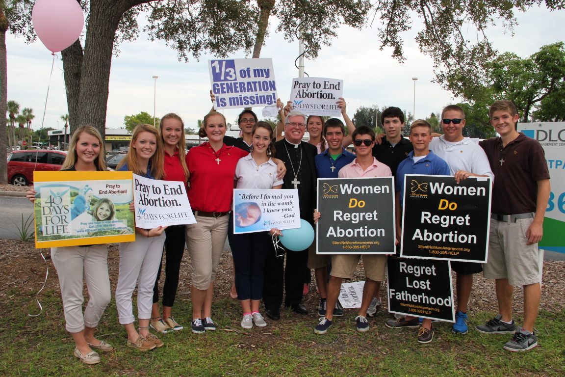 40 Days for Life Opening Prayer walk