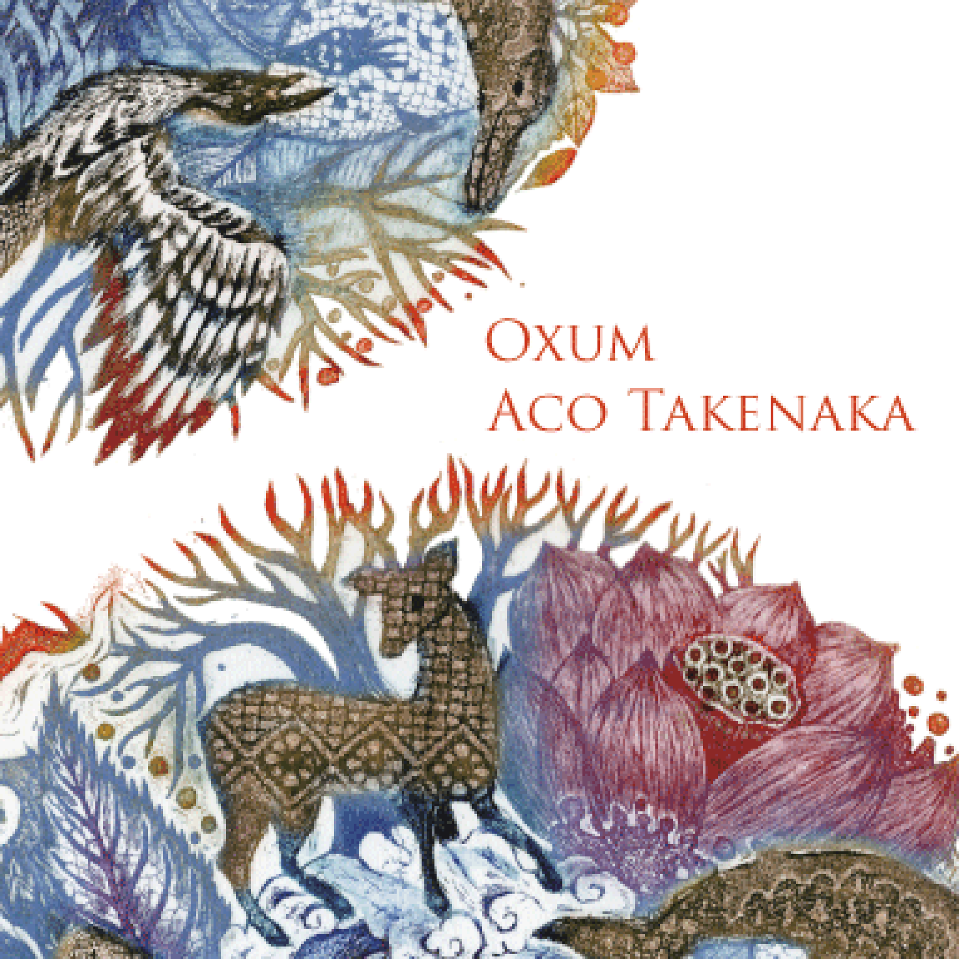 Oxum single by Aco Takenaka  shows organic florals