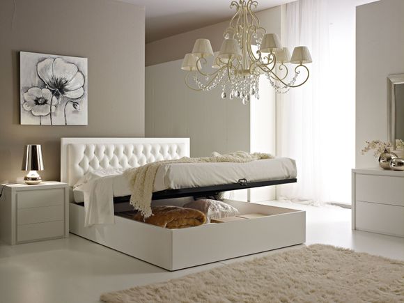 Bed with bed base