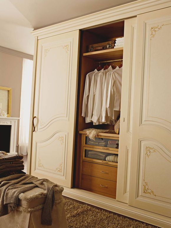 interior of wardrobe