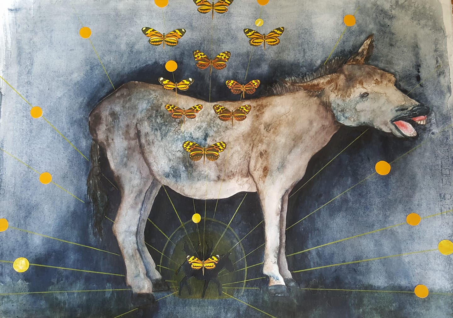 donkey, ezel, Hellen Abma,  Deventer kunstenaar, vrouwelijke kunstenaar,art, drawing, tekeningen, hedendaagse kunst