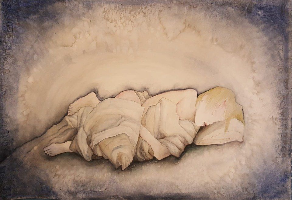 Moon Child, Hellen Abma, art, drawing, tekeningen, hedendaagse kunst