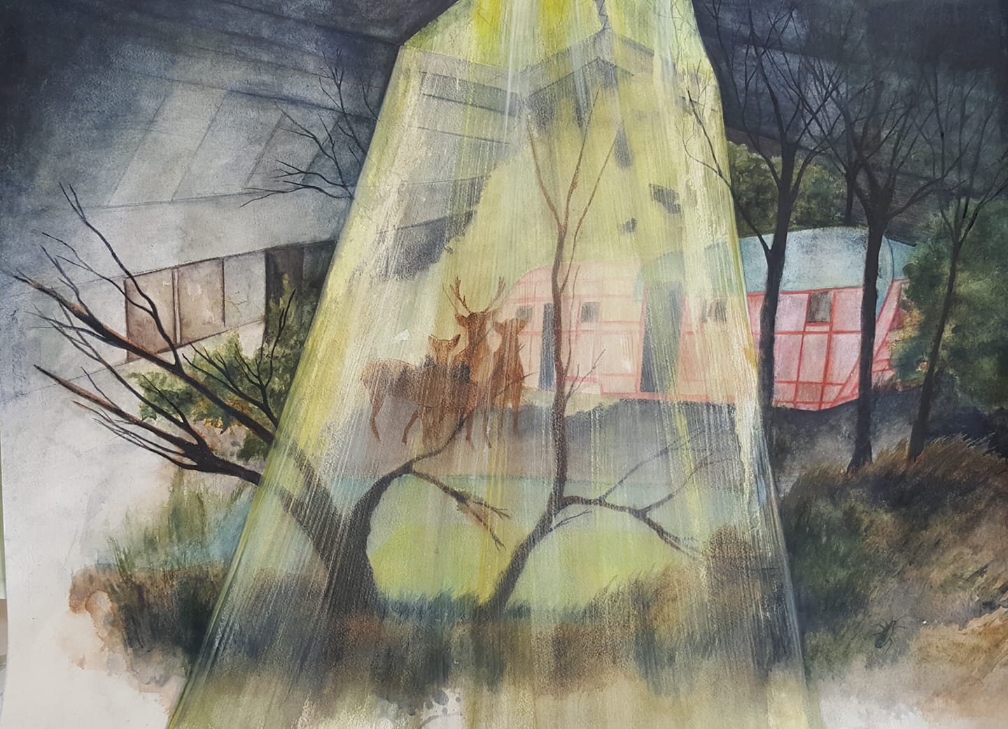 secret Garden, Lost Paradise, Wibo Kosters, Hellen Abma, Petrichior, Hellen Abma, Deventer, Art, Drawing, tekening