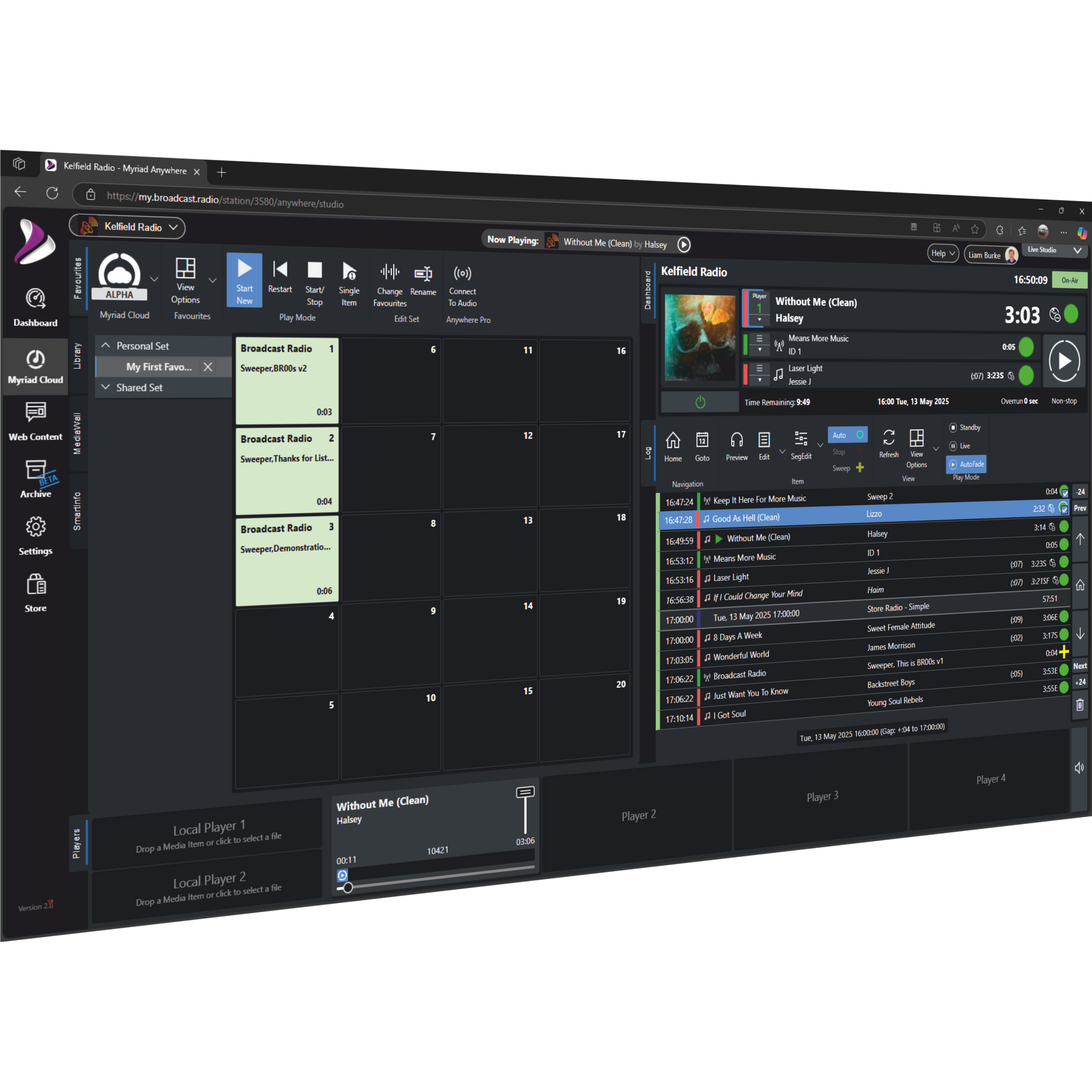 A computer screen with a nabshow product of the year winner sticker