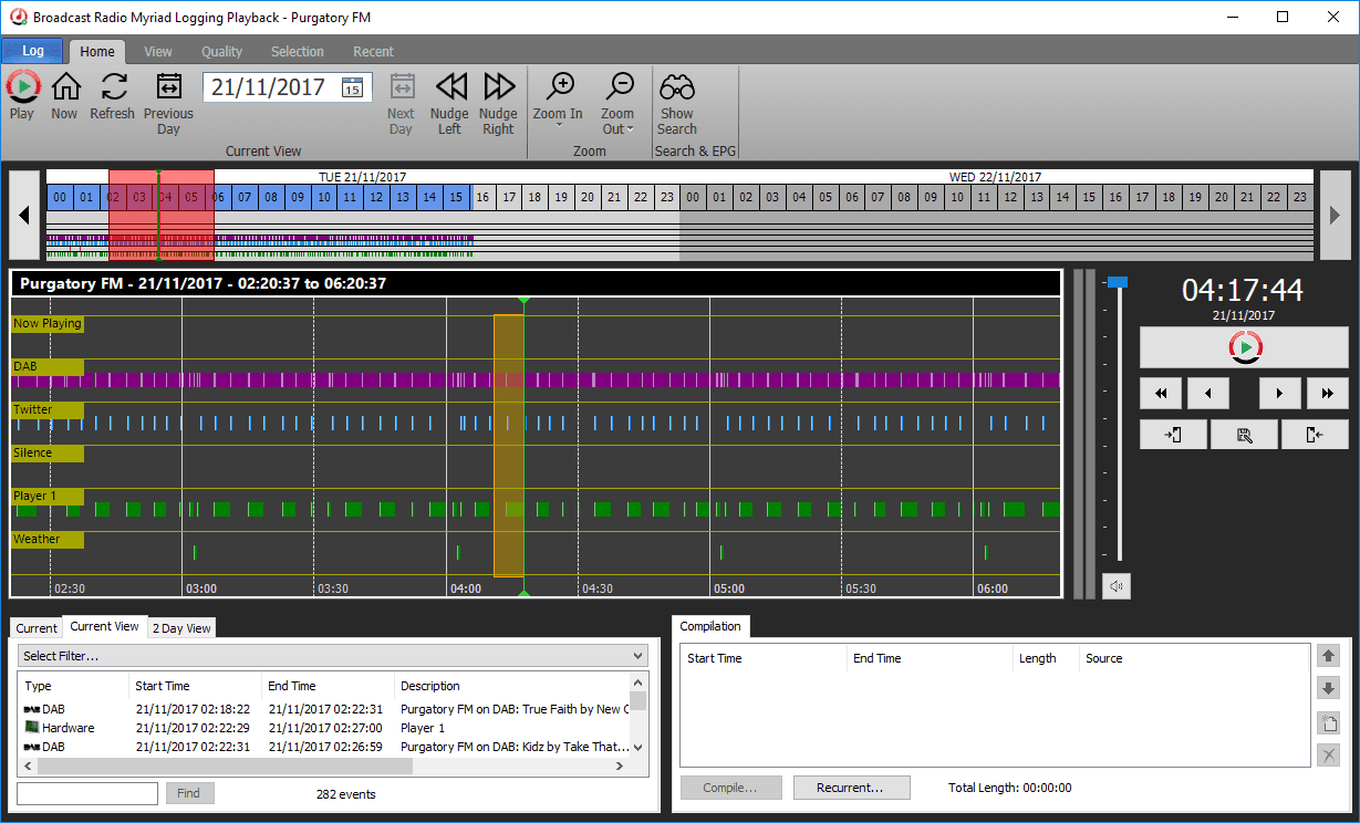 A computer screen shows a recording of a song