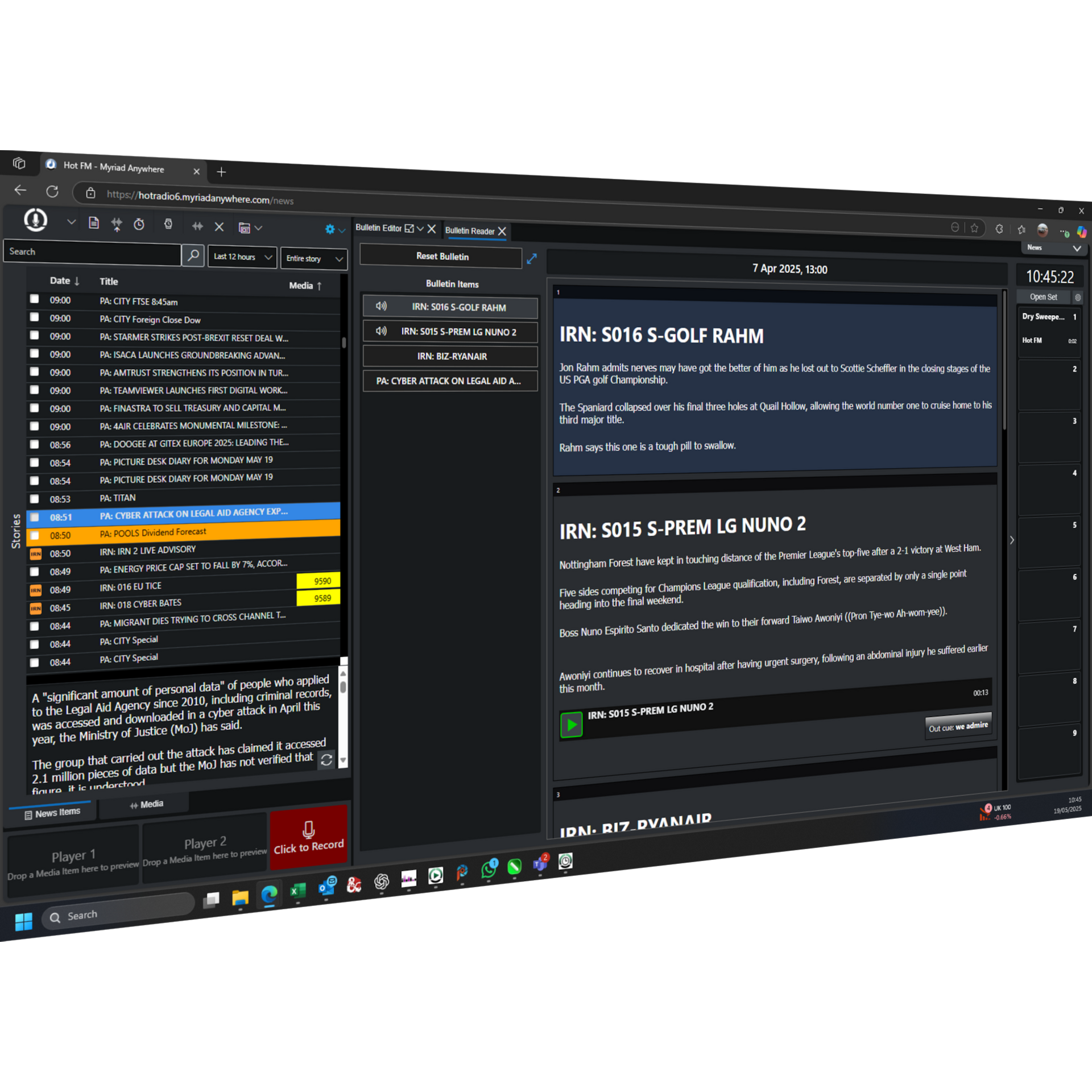 A computer screen with a blue background and a bunch of sticky notes on it
