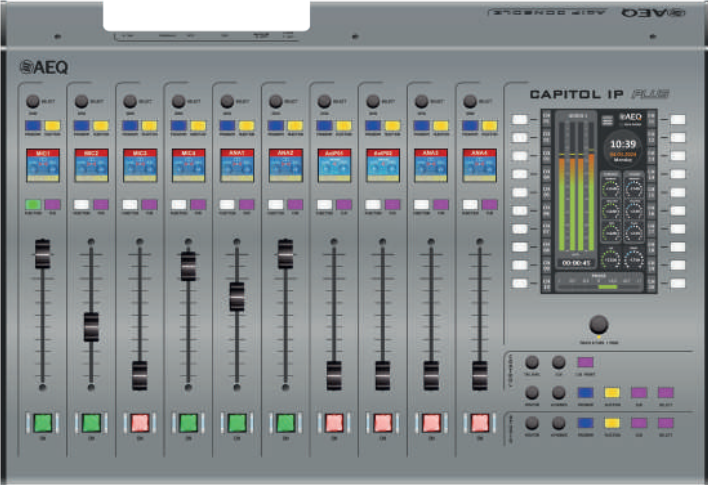 A graphic of a capitol ip plus mixer