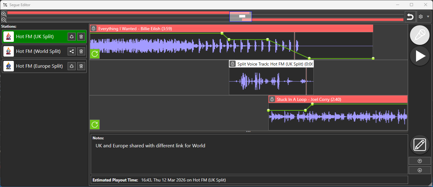 Split VT in Myriad Playtout