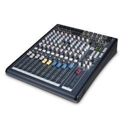 It is a mixer with a lot of knobs on it.